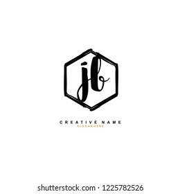 J B JB Initial logo template vector