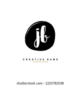J B JB Initial logo template vector