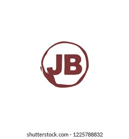 J B JB Initial logo template vector