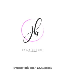 J B JB Initial logo template vector