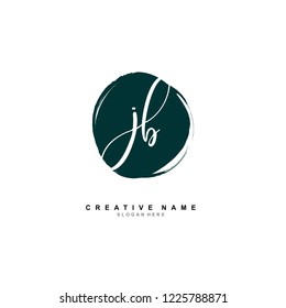 J B JB Initial logo template vector