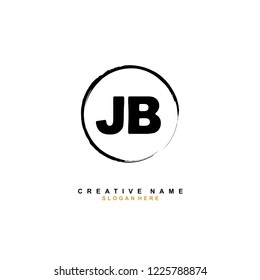 J B JB Initial logo template vector