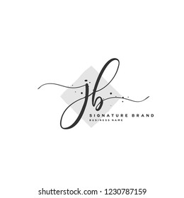J B JB Initial logo template vector