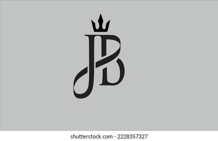 J B JB Initial logo template vector