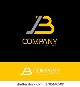 J B letter logo , creative design vector