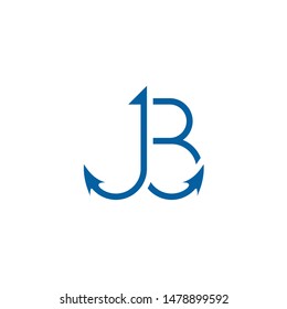 J B letter logo design