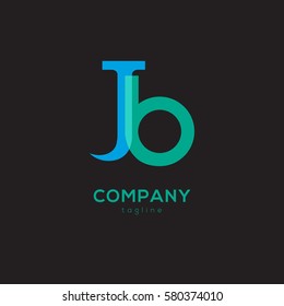 J & B Letter logo design vector element