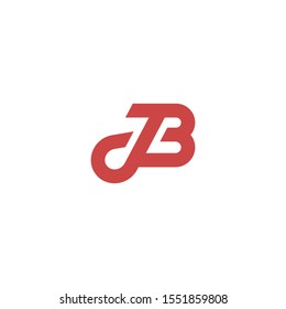 J B minimalist logo design