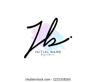 J B Signature initial logo template vector