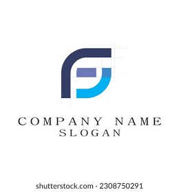 J and C alphabet for logo vector art design
