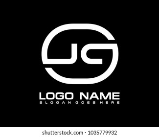 J C Initial circle logo template vector