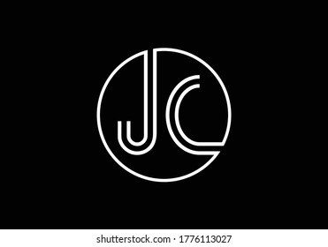 J C Initial Letter Logo design, Graphic Alphabet Symbol for Corporate Business Identity