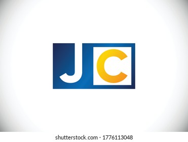 J C Initial Letter Logo design, Graphic Alphabet Symbol for Corporate Business Identity