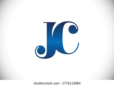 J C Initial Letter Logo design, Graphic Alphabet Symbol for Corporate Business Identity