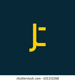 J C Joint letter logo design vector