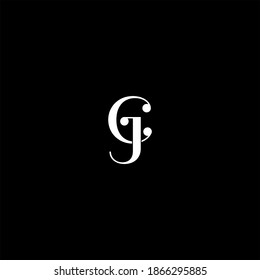 J C letter logo abstract design on black color background. jc monogram