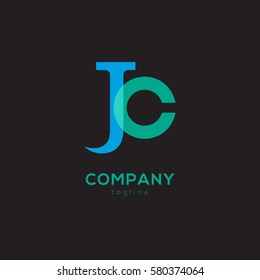 J & C Letter logo design vector element