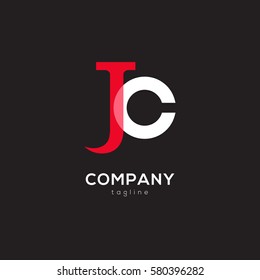 J & C Letter logo design vector element

