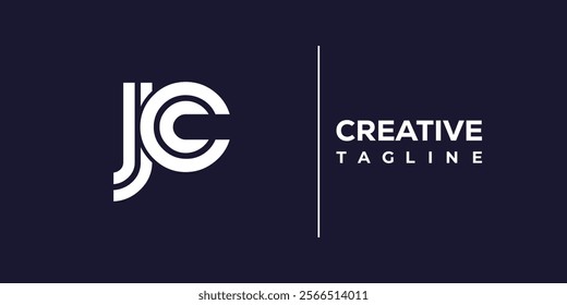 J and C logo design. JC abstract Letters Logo Monogram. This logo design is the process of creating a visual symbol that represents a brand, company, or individual.