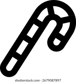 j Süßigkeiten Linie Stil Symbol Design