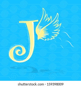 J Character and wings,Jesus