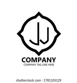 J I Con Design Logo illustration Company web and mobile graphic design, logo Vector.