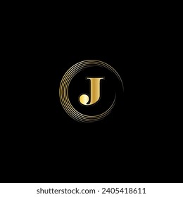 J Creative moderne Buchstaben Logo Design Vorlage