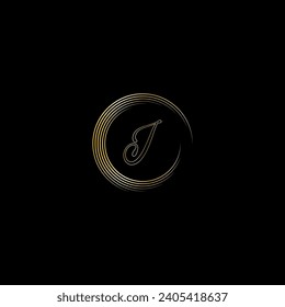 J Creative moderne Buchstaben Logo Design Vorlage