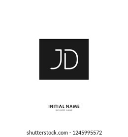 J D Jd Initial Logo Letter Stock Vector (Royalty Free) 1245995572 ...