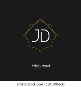 J D Jd Initial Logo Letter Stock Vector (Royalty Free) 1245995605 ...