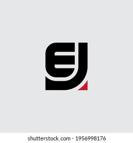 J and E - initials or logo. JE - monogram or logotype. EJ - Vector design element or icon.