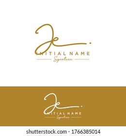 J E JE Initial letter handwriting and signature logo.