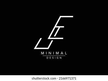 J E, JE Initial Letter Logo design vector template, Graphic Alphabet Symbol for Corporate Business Identity