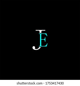 J E letter logo concept design