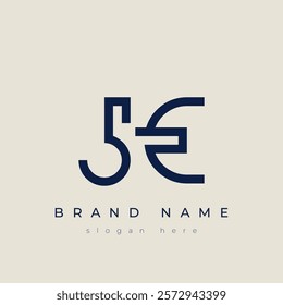 J and E logo design. JE abstract Letters Logo Monogram. This logo design is the process of creating a visual symbol that represents a brand, company, or individual.