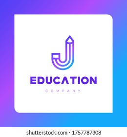 J education logo icon design
