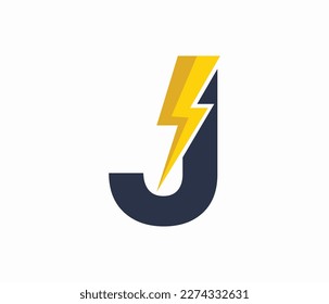 J Energy logo or letter J Electric logo