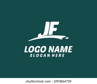 J F Initial logo