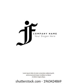 J F JF Initial letter handwriting and signature logo. Beauty vector initial logo .Fashion, boutique, floral and botanical	
