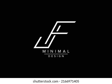J F, JF Initial Letter Logo design vector template, Graphic Alphabet Symbol for Corporate Business Identity