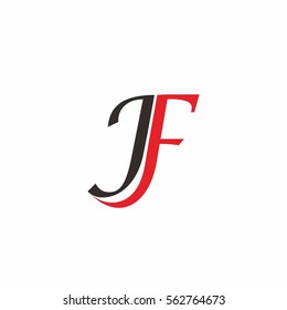 J F LETTER VECTOR LOGO