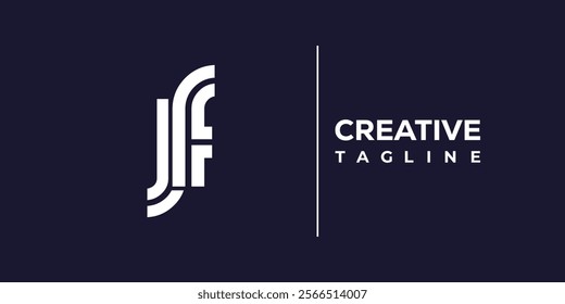 J and F logo design. JF abstract Letters Logo Monogram. This logo design is the process of creating a visual symbol that represents a brand, company, or individual.