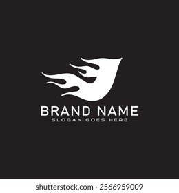 J Fire logo. J letter logo design. business and real estate monogram logo vector template. J
