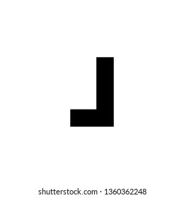 J Font logo. Modern design vector font for title, header, lettering. Corporate Vector abc technology typeface. 