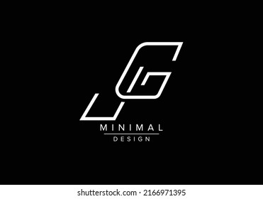 J G Jg Initial Letter Logo Stock Vector (Royalty Free) 2166971395 ...