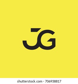 J G joint logo letter design 