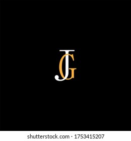 J G letter logo concept design