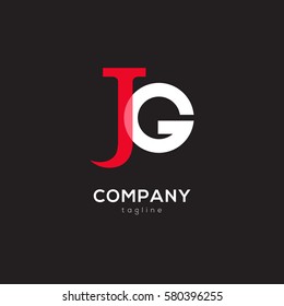 J & G Letter logo design vector element

