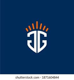Logo del escudo de la tribu de la letra J G