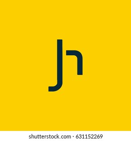 J H Joint letter logo design vector